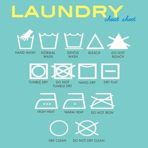 Laundry Label Cheat Sheet