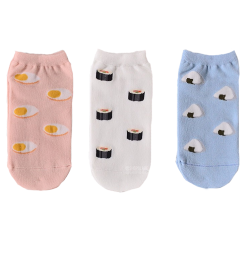 littlealienproducts:  Egg/Maki/Onigiri Socks