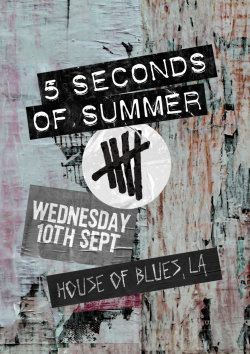 5sos-official:  USA, we’ve got a bunch more tix to our House of Blues Sunset Strip﻿ show on Wednesday ! onsale in 1 HOUR at 5pm PDT :D http://www.ticketmaster.com/event/09004D15D7493B7D