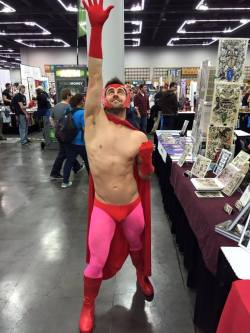 panderjin72:What can make one of my fave Marvel heroes Scarlet Witch better is a hot pink guy in costume. :P