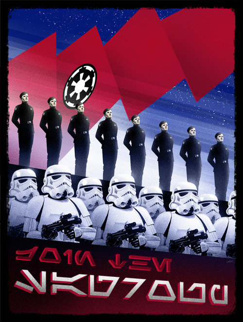 tiefighters:  Star Wars Propaganda - Poster IllustrationsSeries by  Marko Manev  