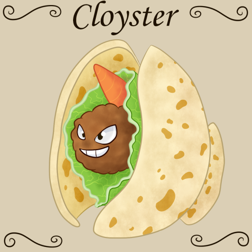 Delicious Dex: #091 Wrap CloysterIdea by MysticalCinccinoIf you had any idea for future pokemons and