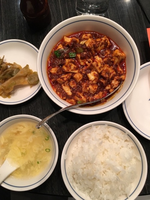 Today’s lunch. Mapo tofu.