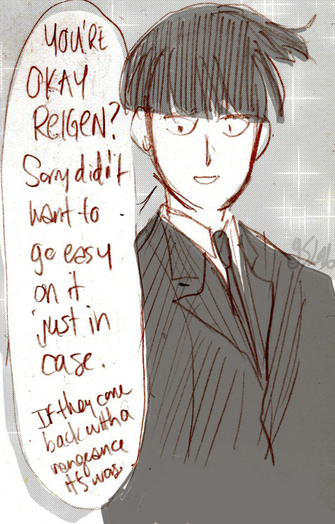 campaignofmadness:Old post in drafts. i JUST KEPT GOING WITH MORE SKetchesMore Ageswap AU Mob Psycho
