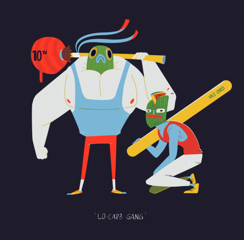 Lo-Carb gang´s gonna getcha with their 10t kandy mace and popsicle stick weapons of choice.