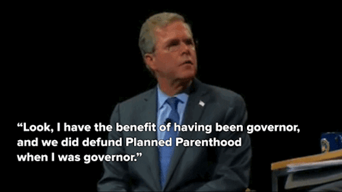 iamjalisaelite:  micdotcom:  Jeb Bush defunded Planned Parenthood and now Florida is one of the worst states for women’s healthIn 2001, Gov. Jeb Bush cut 跎,843 for family planning services for poor women through Planned Parenthood in Florida. Now,
