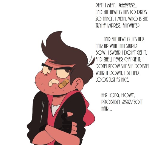 fullysketch:  More Badboy!Marco/Princess!Star AU because reasons. Starco edition on request! He’s a mess. Based on this message someone sent me! Thanks, dahling!   Plot twist: I’m the fellow trash who sent that message. @fullysketch. I’m glad