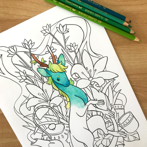 Hi everyone!A set of 5 digital download, ready-to-print Tea Dragons colouring pages are now availabl