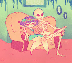 kaikaru:  me and my cute skeleton boyfriend