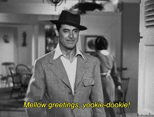 Cary Grant in The Bachelor and the Bobby-Soxer (1947). #also me saying hello at tcmff #1940s#cary grant #the bachelor and the bobby-soxer  #bachelor and the bobby-soxer #comedy#classic movies#classic film#old hollywood #classic movie gif  #cary grant gif #tcmff