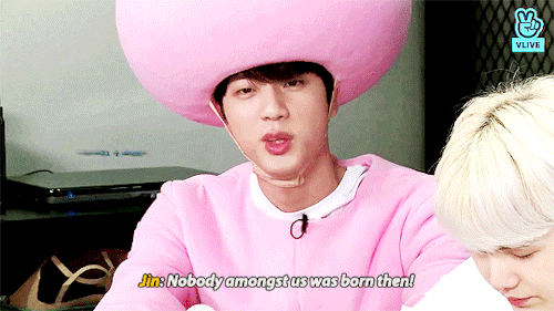 dailyjeons:kook really thinks his hyungs are ancient LMAO