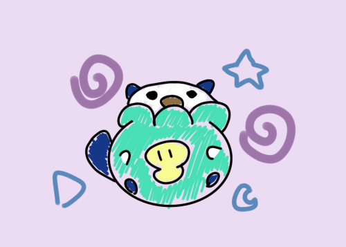 okie-dokie-froakie:Doodling fat Mijumarus at 2:30 am when I should be asleep