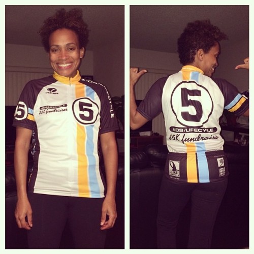 stacywash: Rocking my $5K fundraising jersey for the 2014 AIDS/LifeCycle 7-day 545 Mile Ride to End 