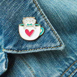 yourcoffeeguru:  Coffee Cat Pin by  mycatispeople