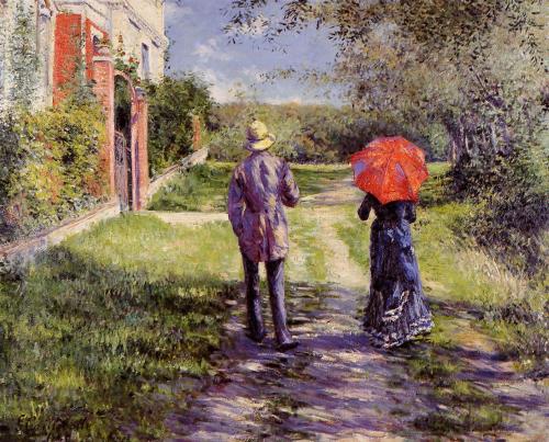 Up the Path, Gustave Caillebotte, 1881