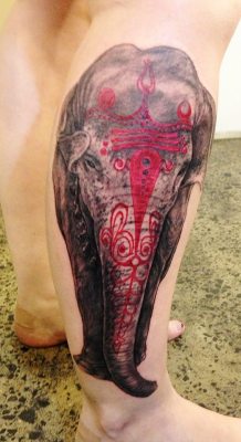 josephinem:  my calf tattoo