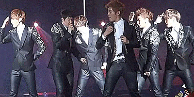 hairykpoppits: Oh yes, Doojoon. We love tight leather pants.