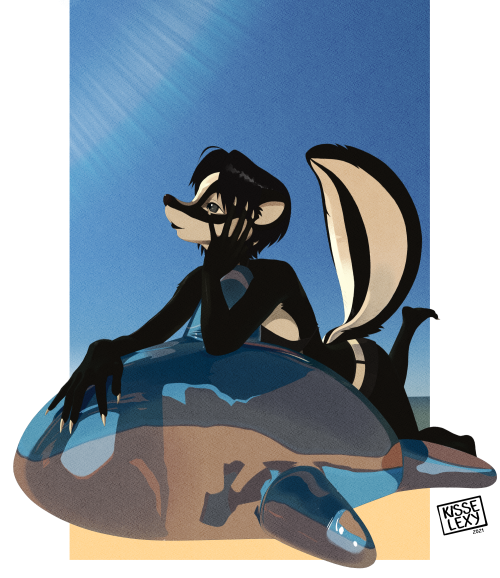 The winter holidays are coming up but in the dark of December I really long for summer! (Skunks rock