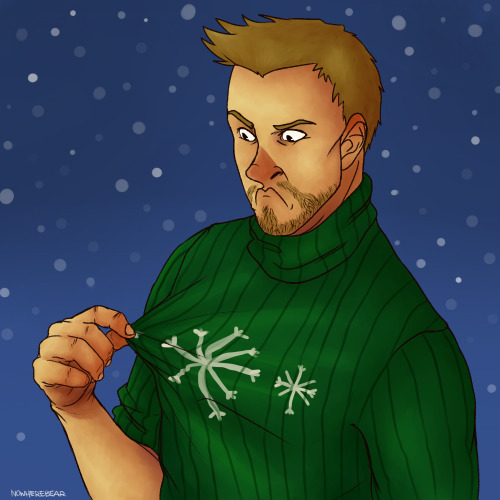nowherebear:How is this sweater so cozy and so itchy at the same time?Happy Holidays, cupcakelogic!h