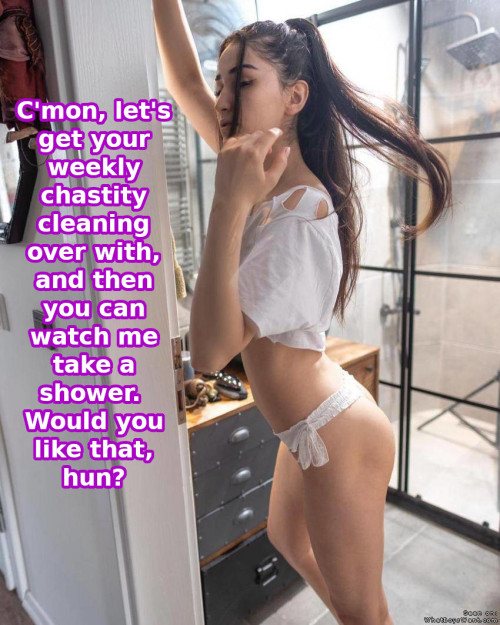 Chastity Captions