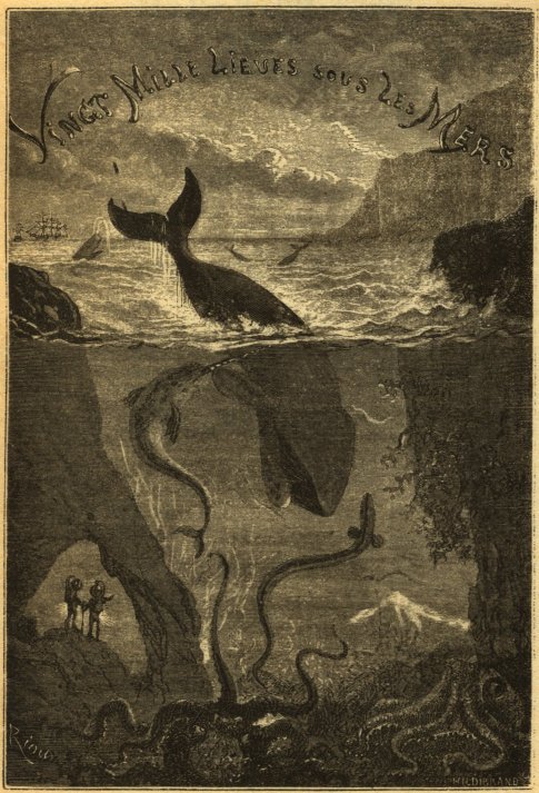 artist-edouard-riou:Vingt mille lieues sous les mers, 1871, Edouard Riou