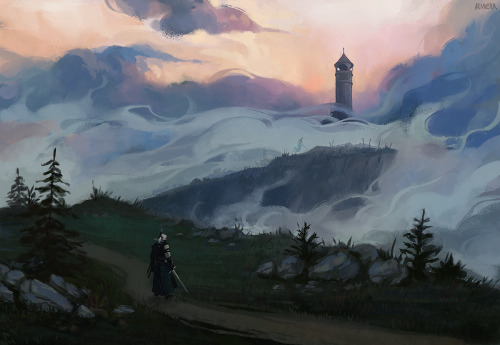 arnaerr:a compilation of my recent landscapes inspired by the witcher prints: x | x instagram | twit