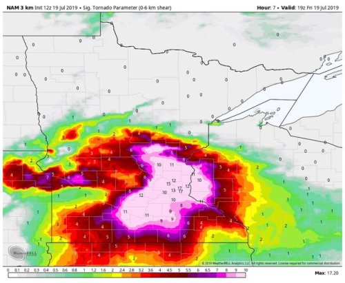 Significant tornado potential is MAXED OUT in the Twin Cities metro and along the Wisconsin border!!