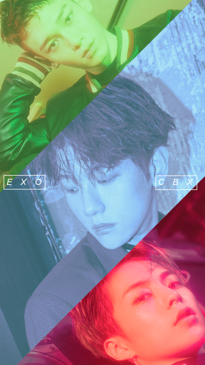 EXO-CBX Lockscreens!They’re big enough for any phone but let me know if you would like any of them m