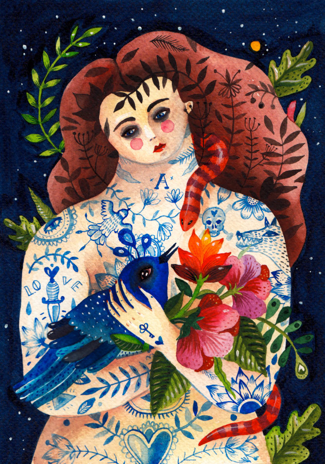 supersonicart:   Illustrations by Aitch. Illustrative paintings by Romanian Gypsy