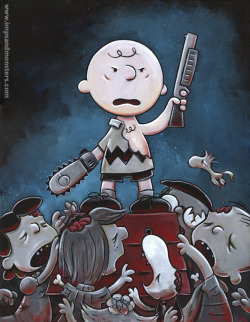 herochan:  Peanuts / Army of Darkness Mashup