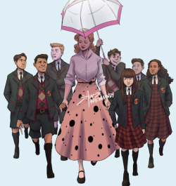 avataraandy:  A mother and her 7 children ☂️please reblogdo not steal or repost my artwork