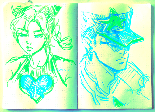 Stone Free-hand Posca draws of my fave Florida fam (ft. gradient map)