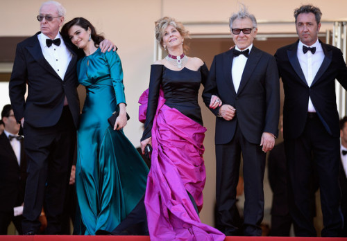Jane Fonda (in Schiaparelli Couture) attends the premiere of “La giovinezza” (”The