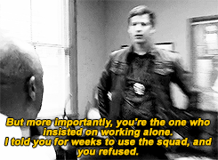 jonahsimms:hs yearbook award:most changed  → jake peralta (brooklyn nine-nine)↳ requested by anonymo