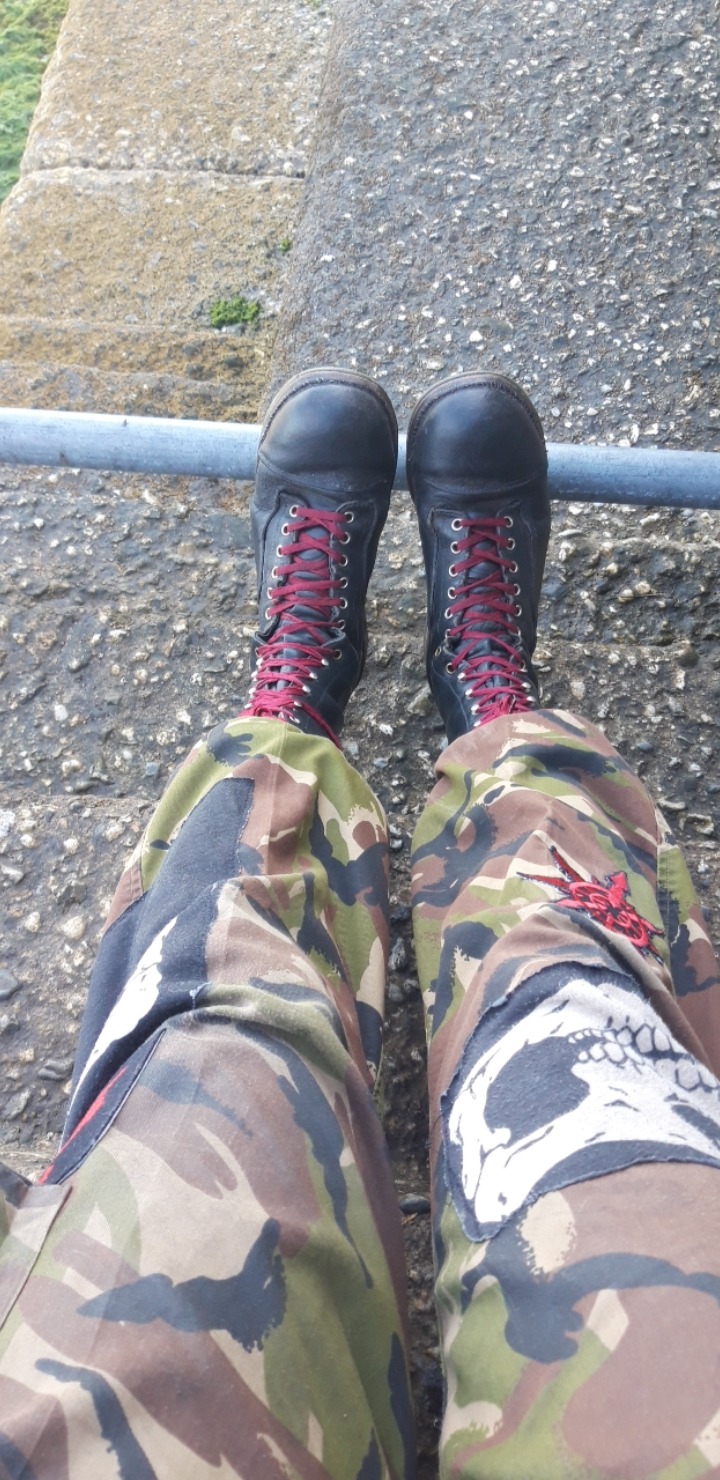 Look At My Crust Trousers I Need More Patches But There Taking Ages To Arrive So I'm Sad :(