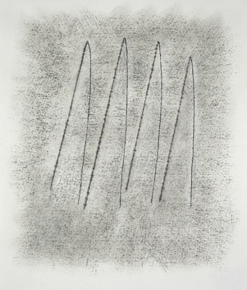 garadinervi:Edda Renouf, Sign #12 – Sheaves (‘Within the Linen’ series), (pastel c