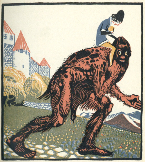 deckerlibrary:Beautiful woodcut illustrations from our edition of Märchen der Brüder Grimm (PZ34 .G7