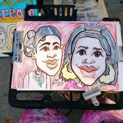 Doing caricatures today at Dairy Delight