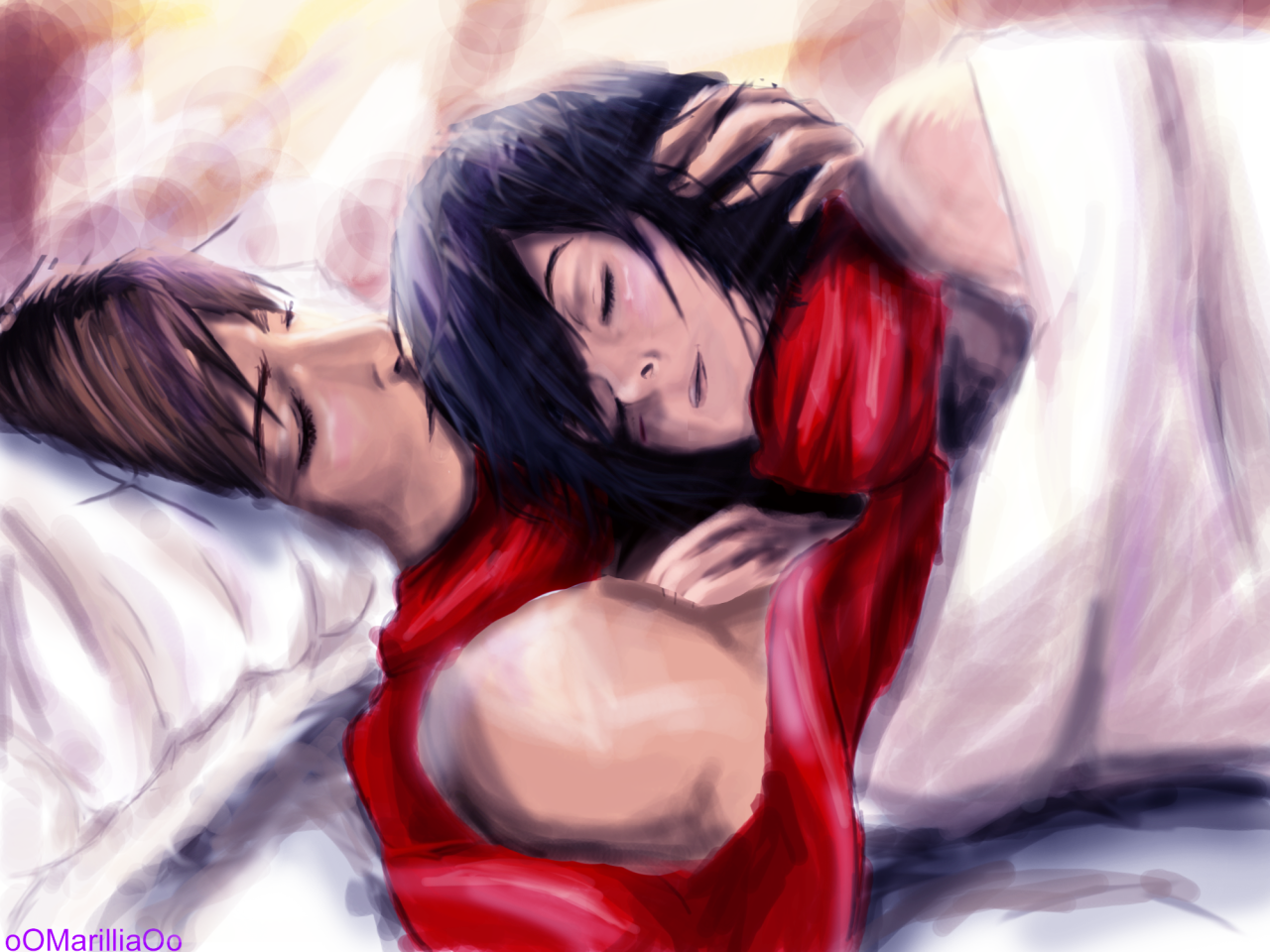 oomarilliaoo:  And another Eremika drawing from me &lt;3  its actually a picture