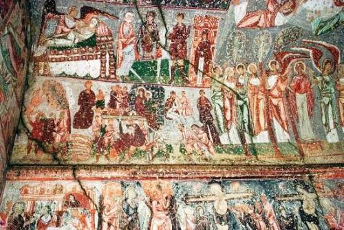 ninakomnina:cavusin #kilise or nicephorus phocas #church, #cappadocia, Vault and Wall in the Entranc