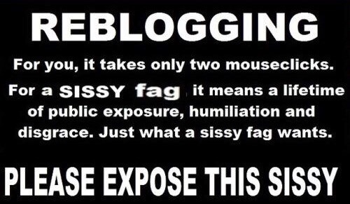 loulousissyfag:  kastitybimbosissy:  bs3sissy:  ‼️Sissy sluts exposed‼️ sissies are for Exposing! Do