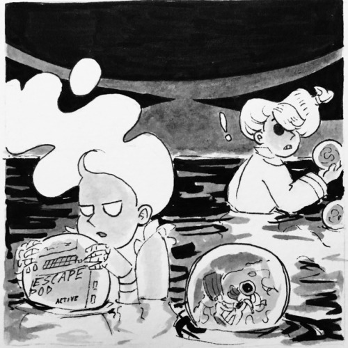 Third Inktober Thingies!! Gotta Love Those Robot Guts (and Glowy Androids)...