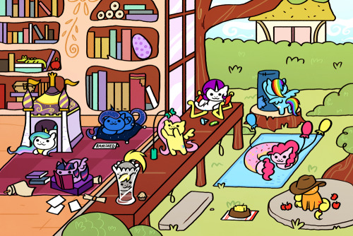 steveholtiscool: Equestria Atsume! Gonna premiere this print over at ALA~