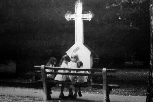 colettesaintyves: Girls playing in the cemetery of Bratislava, Slovakia on Flickr.