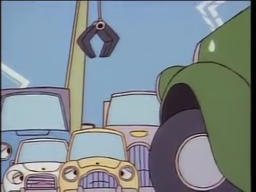 Sedankun is a living car who lives in the Land of Cars! When Anpanman and the bakers help him after 