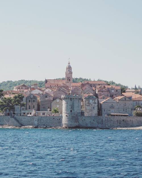 Korcula, Croatia. Medieval island perfection on our boat and bike trip with @fresheireadventures #qu