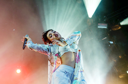 celebritiesofcolor:  FKA Twigs performs on Day One of the Osheaga Music and Arts Festival on July 31, 2015 in Montreal, Canada. 