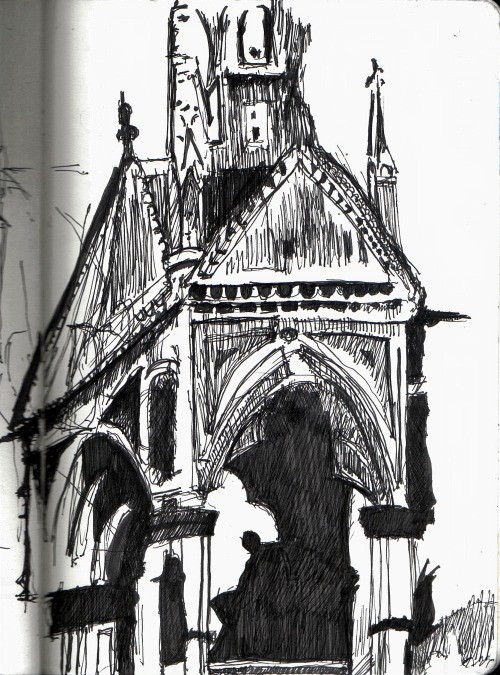 drawing from architecture book