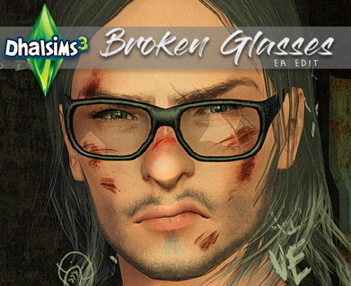 dhalsims:Broken EA Glasses Nerdy for The Sims 3Male Teen-ElderNot valid for random448/1845 Verts/Fac