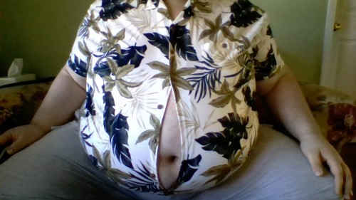 Trying on some of my button up shirts.  Kinda snug